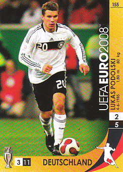 Lukas Podolski Germany Panini Euro 2008 Card Game #155